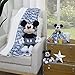 Disney Mickey Mouse White, Blue and Black Plush Buddy Pacifier Holder