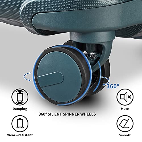 Joyway 28 Inches Luggage Sets Hardside Suitcase With Spinner Wheels, Lightweight Pp Checked Luggage With Tsa Lock(Ice Blue,28Inch No Backpack) #TOP3