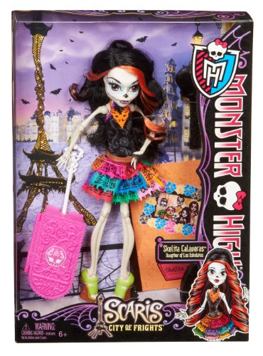 Muñeca Skelita Calaveras Monster High Travel Scaris miniatura 5