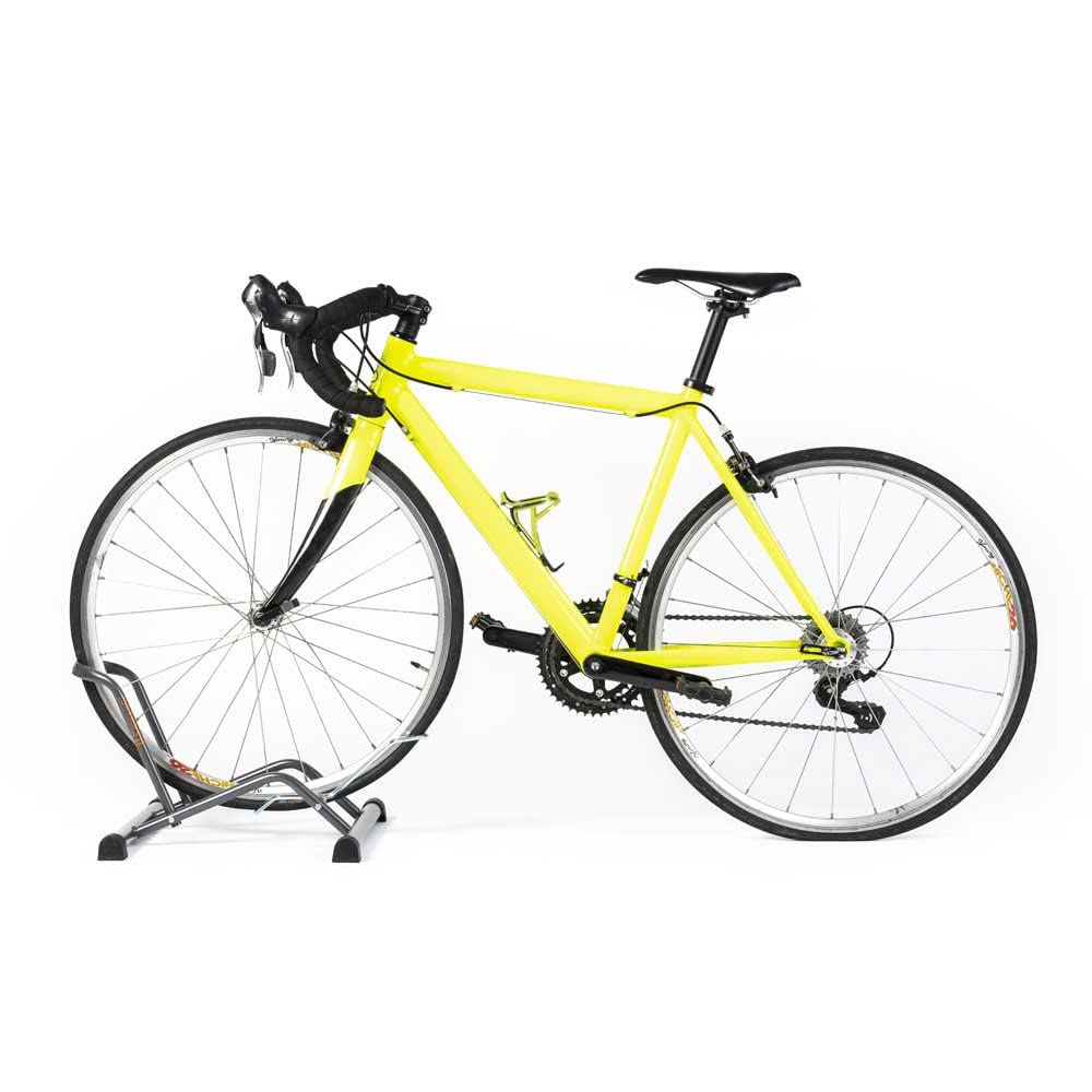Officine Parolin Cavalletto STABILUS Mini | Cavalletto per Bici 20"-24" | MTB Junior Fat Bike Pieghevole | Solo Pneumatico | Acciaio S235 | 2.5 kg