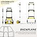 Aluminum Folding Hand Truck 309lb Capacity - Collapsible Dolly Cart with 47.3
