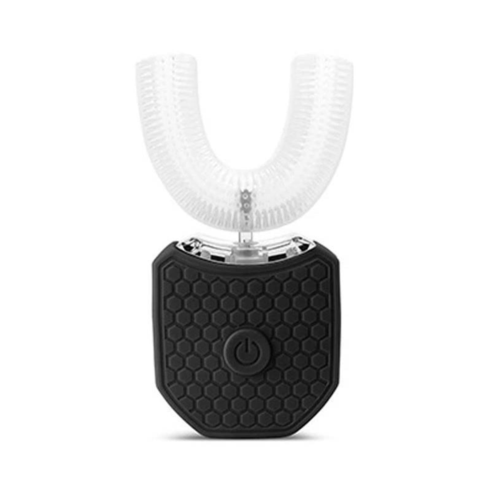 VIDECOR Cepillo de Dientes Eléctrico Automático para Adultos, Cepillo de Dientes Eléctrico de 360 ​​Grados, Cepillo de Dientes Eléctrico en Forma de U de Viaje,D