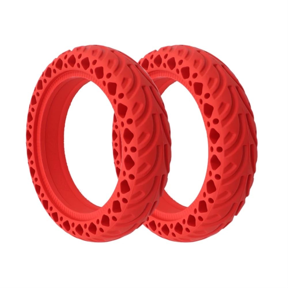 Ytqmorebnz 2Pcs Red For Xiaomi M365 Pro Pro2 1S Electric Scooter Rubber Wheel Shock Absorber, Solid And Durable(2Pcs Red)