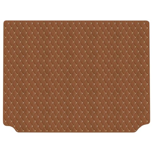 【次世代レザーマット】Aviles ルノー 互換品 カングー KFKH5H KFKK9K ラゲッジマット フロアマット トランクマット(04:ライチ柄 × 茶色)