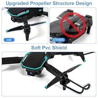 Drone con fotocamera 720P HD per bambini, WiFi FPV Drone per principianti, quadricottero RC con 2 batterie, sensore di gravità, 3D, modalità flip con un tasto, start/atterraggio, modalità altitudine