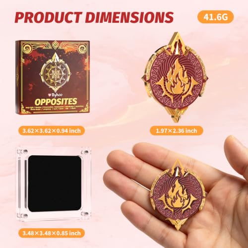 Byhoo Magnetic Metal RPG Badge, Opposites Collection: Purgatory Emblem - image 8