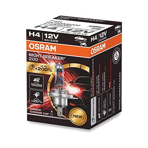 Osram Night Breaker Laser 200 Halogen Birne - H4 - 12V/60-55W - pro Stück