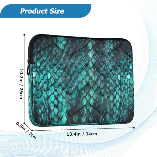 Funda para portátil de 13-14 pulgadas impermeable con patrón piel de serpiente miniatura 3