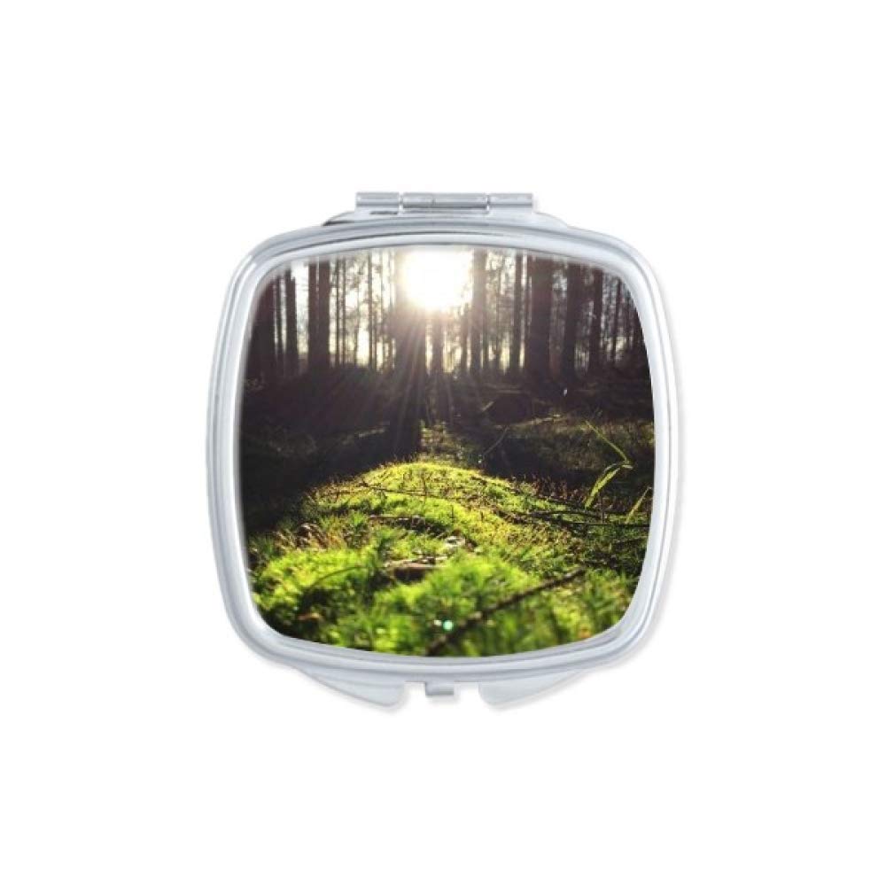 Forestry Science Nature Scenery Mirror Portable Compact Pocket Makeup Double Sided Glass
