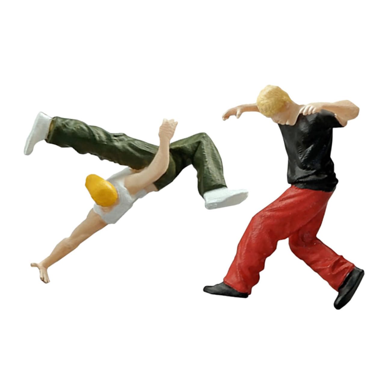 6pezzi Miniature Hiphop Figure Statue Decorazione Per Table Di Danzatore Street Dance Elemento Unico Per Collezionisti e Appassionati Di Hiphop