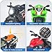 ACROFEK 4-Pack Motorcycle Toy for Kids - Pull Back Motorcycles with Sounds & Lights, 1:12 Scale Die Cast Friction Powered Toy Cars, Toys for 3 4 5 6 7 8 Year Old Kids, Birthday Gifts for Boys