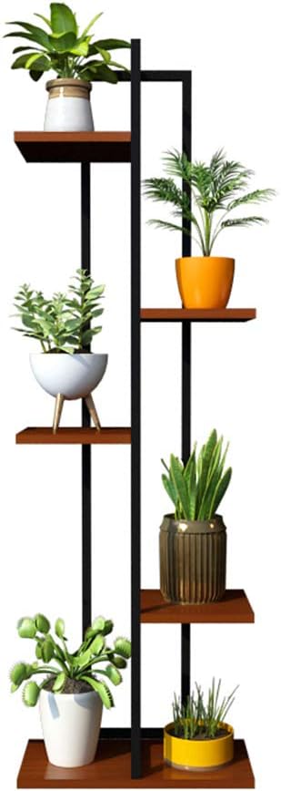 5-Tiers Stand Shelves Flower Rack Garden Plant Display Stand Indoor/Outdoor Multi-Use Storage Shelving Rack for Living Room Bathroom Kitchen - 40x20x120cm(B)