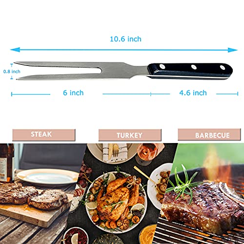 Carving Fork, Vojaco Meat Forks, 10 Inch Long Stainless Steel Forks For Bbq, Barbecue, Serving, Cooking, Grilling, Roasting (2, 10 Inch) #TOP6