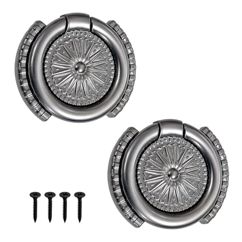 Image of VOLO 2 Pieces Cabinet Knob /Kadi | Pull Knobs for Drawers, Wardrobes & Cupboards | Ideal for Kitchen & Home | (Kadi-19) | (Satin Black, 2 Pieces)