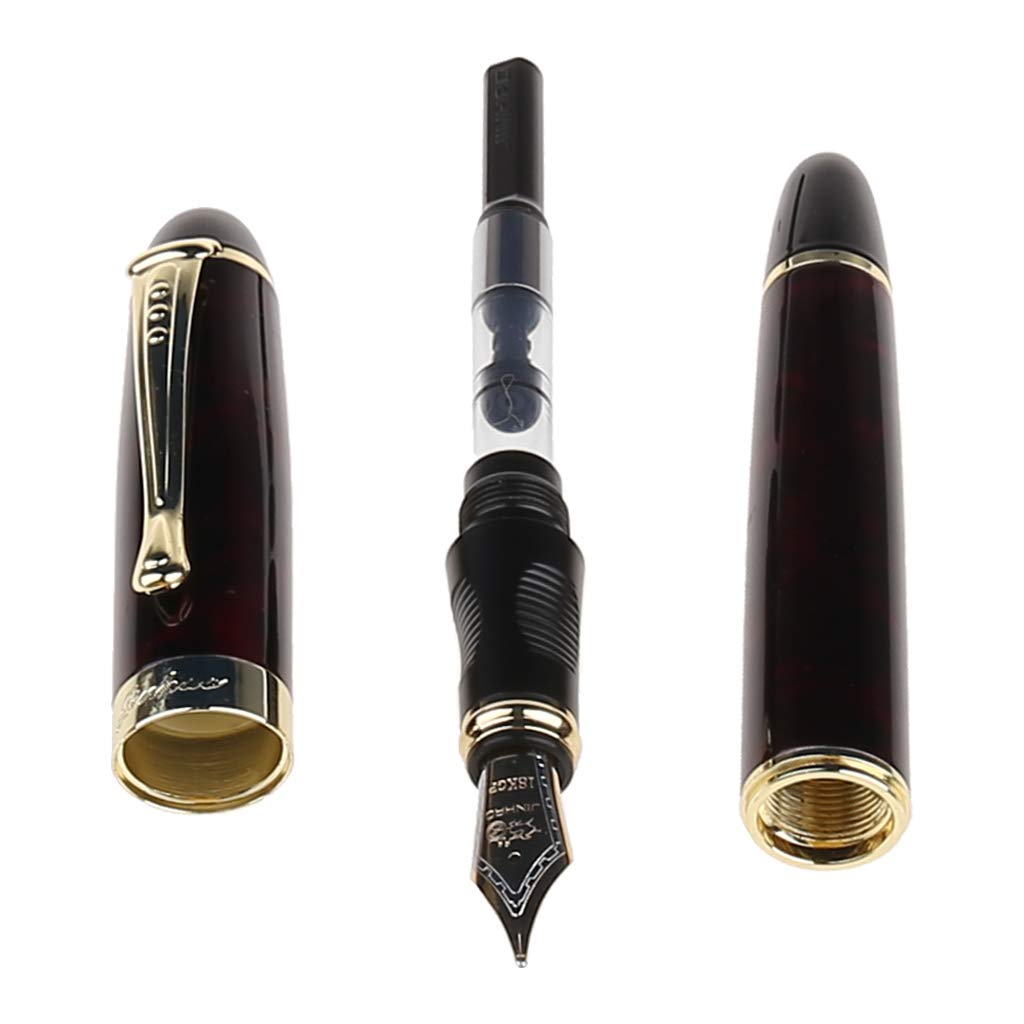 GUMEI New Jinhao X450 Fountain Pens Medium Nib Pen Gold Trim Quality Chic Writing Gift
