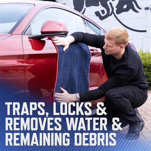 Armor All Extra Großes Mikrofasertrockentuch – Premium-Autotrockentuch, Ultra-absorbierend, weiches Finish – Entwickelt in Zusammenarbeit mit Oracle Red Bull Racing