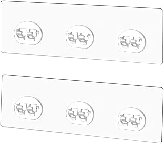淋浴便携 胶带 更换用 防水 透明淋浴 粘贴贴纸 无需钻孔 强力挂钩 浴室收纳架 厨房架用 - 2包