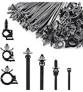 Amazon.com: Push Mount Cable Zip Tie Automotive Wire Clips 150PCS Car ...
