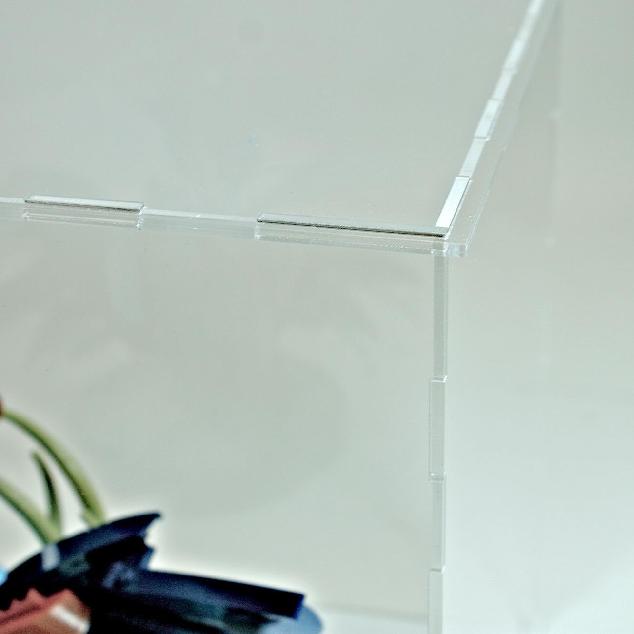 Clear Flatpack Display Case Cube, Transparent Acrylic Showcase, Protective Cover for Model / Collectibles (15x15x15 CM) - Image 2