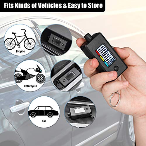 Image of CZC AUTO Digital Tire Pressure Gauge Reader Checker 2 in 1 Accurate Digital PSI Tire Gauge with Tread Depth Gauge Backlit LCD for Car Truck Bicycle Motorcycle, Non-Slip Grip, 0-100 PSI (Pack of 2)