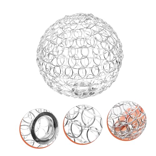 KESYOO メタルワイヤーフレームランプシェード 小型球体デザイン ペンダントライト用 ランプカバー 照明保護 吊り下げ灯飾 クラシック空間