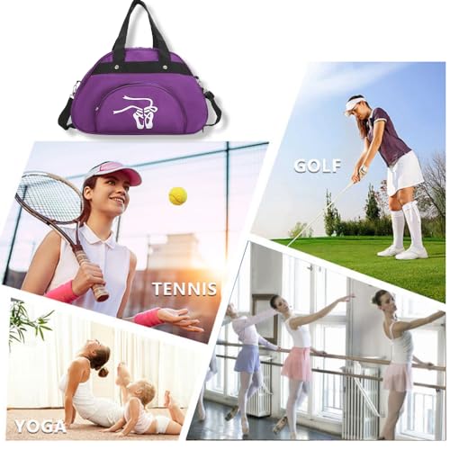 WEISIPU Nylon Dance Duffle Bag - Girls Garment Shoe Dance Sports Bags Ballet Slippers3