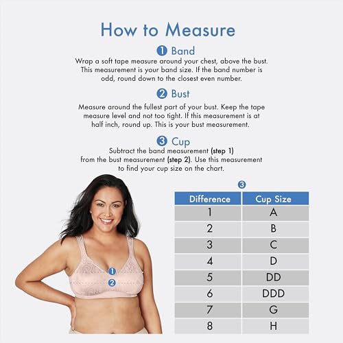 Image of Playtex Women's Wireless Bra, 18 Hour Plus-Size Bras Available, Full Coverage, Smoothing, 4693, Single or 2-Pack