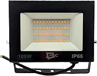 Refletor led 100w Branco Quente 3000K Resistente Prova D'água Projetor Slim Luz Iluminação Piscina Campo
