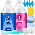 Teexpert Epoxy Resin Crystal Clear: 1 Gallon Epoxy Resin Kit Casting Resin Non Toxic High Gloss for Casting Coating Art DIY Craft Jewelry Wood Table - 2 Part(64oz Resin and 64oz Hardener)