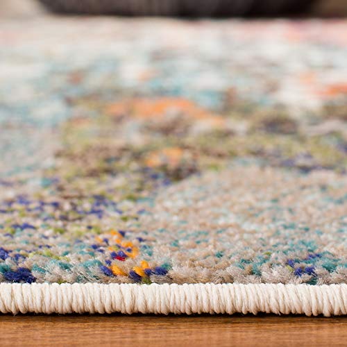 Tapete moderno Safavieh 228.6x160.02 cm azul y gris miniatura 6