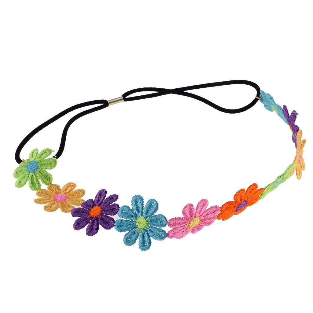 Jojomis Bandeau pour femme - Fleurs - Style bohème - Accessoires de plage