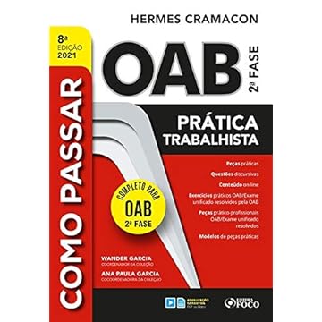Capa do livro COMO PASSAR NA OAB 2ª FASE - PRATICA TRABALHISTA - 8ª ED - 2021