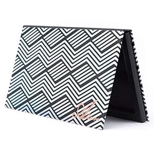 Allwon Magnetisch Palet Zwart Leeg Make-up Palet met Spiegel en 20 Stuks Zelfklevend Leeg Palet Metalen Stickers voor…