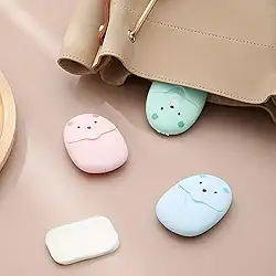 Sabonete Em Folhas Portátil 50 Unidades Case Ursinho Viagem Bolsa