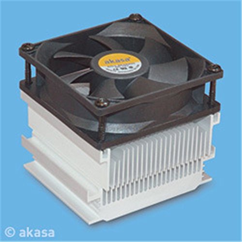 Akasa 675 INTEL COOLER Active – Black, White, 83 x 80 x 50 mm – 12 V – 3000 RPM AK/675/S)