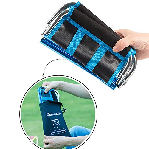 Camping tabouret pliable extérieur pour randonnée et pêche ultraléger - 6