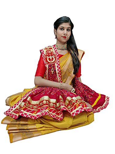 Image of RANISATIYA Women's Embroidered Cotton Dupatta /Chunri