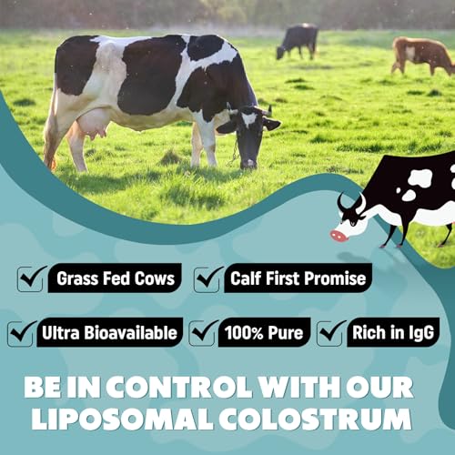 Image of Marafiki Liposomal Bovine Colostrum Supplement - Grass Fed Colostrum Powder - High Bioavailability, Easy to Mix (60 Servings)