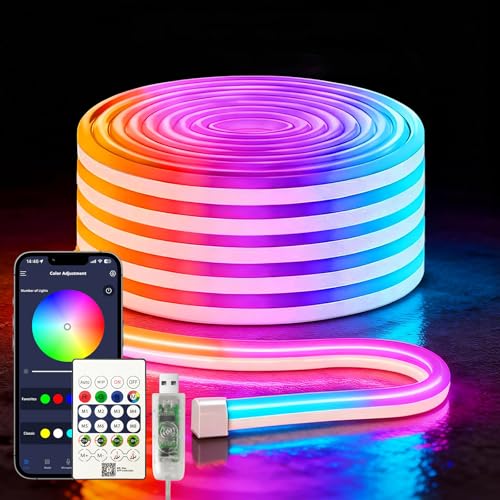 skydimo 9.8FT LED Neon Rope Lights, Flexible Neon Strip Lights