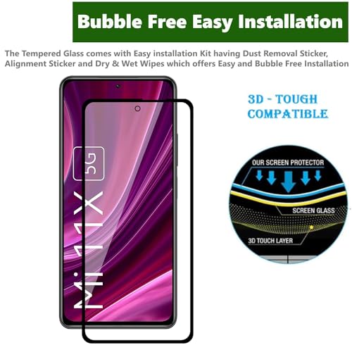 Image of Premium Tempered Glass Screen Protector for Xiaomi Mi 11X /Mi 11X Pro /Poco F3 /Mi 11I - HD Clarity, 9H Hardness, Easy Application