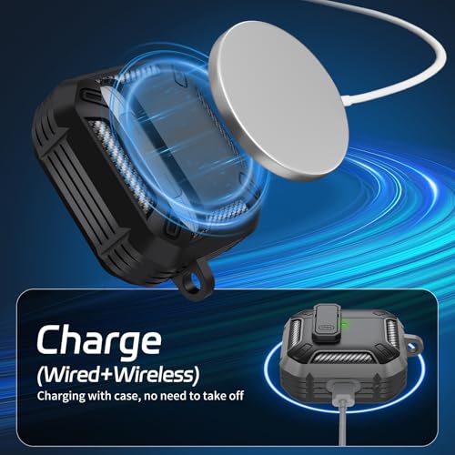 Image of for AirPods 4 Case, Secure Lock Case Cover for Apple Airpods 4 with Active Noise Cancellation 2024, Drop Protection Case for Airpod 4 with Cleaner Kit and Keychain