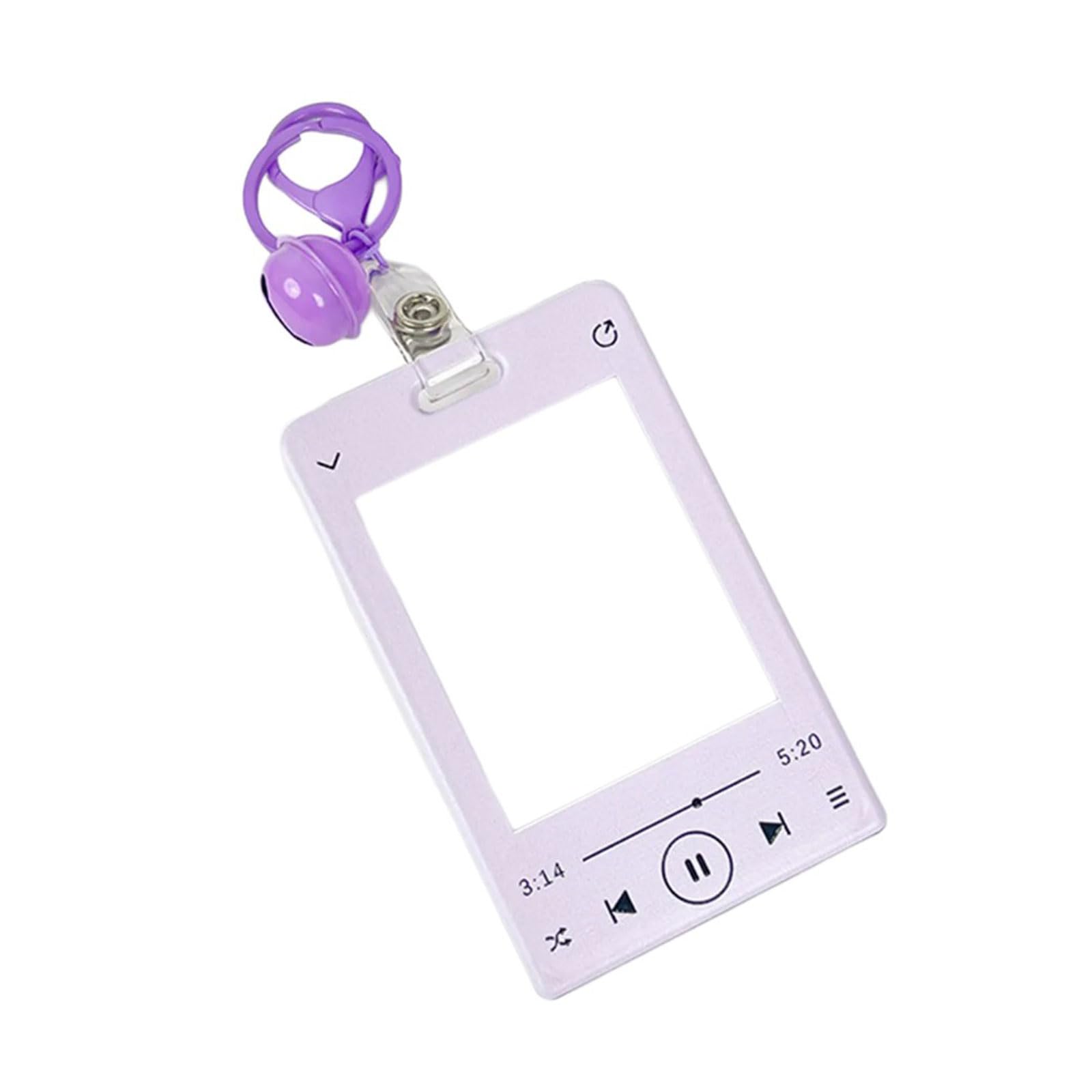 Maxtonser Photocard Holder with Pendant Keychain Bus Card Protector Music Player Theme Card Holder Credit Card Sleeve Covers