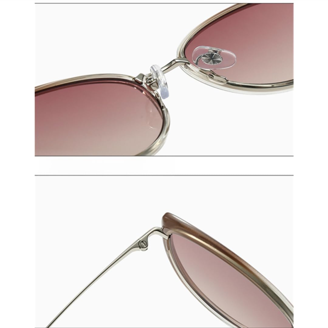 Occhiali da sole polarizzati Cat Eye da uomo e da donna in lega di acetato alla moda