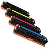 HD Toner 4pk (one of each color) 131A CF210A CF211A CF212A 213A Toner For HP Laserjet Pro 200 M251nw M276nw