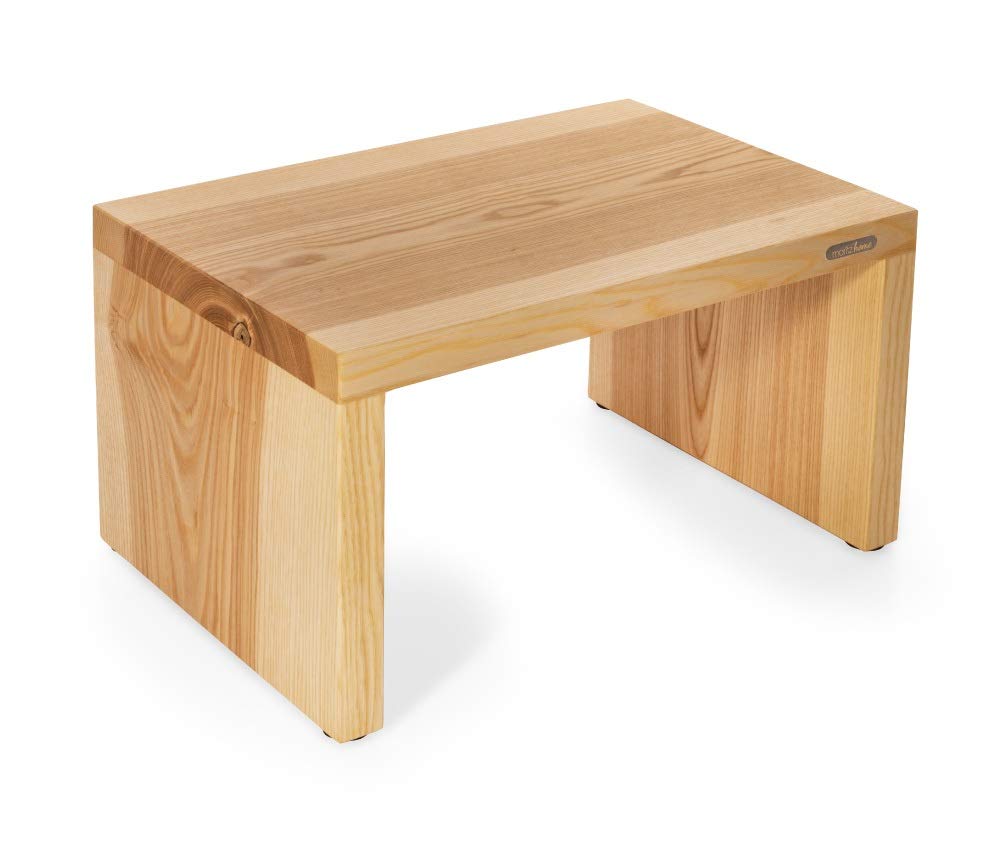 Schemel Esche massiv, Trittschemel, Multifunktionspodest