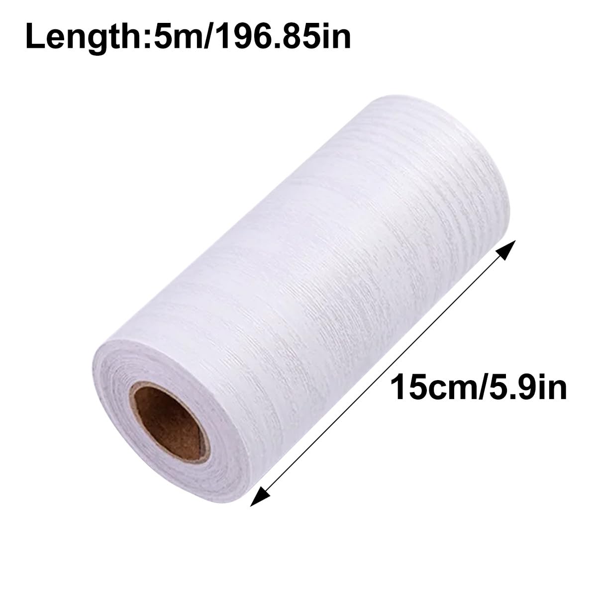 1 szt. 5 M tapeta z słojami drewna samoprzylepna taśma naprawcza(White Wood)