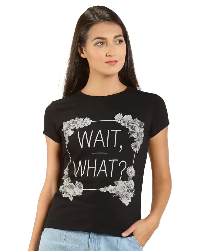 Image of Lyra Women's Cotton Regular Fit T-Shirt