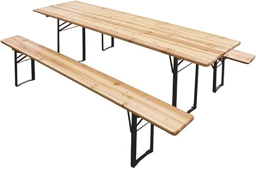 Set Birreria Tavolo e Panche 220x70x75