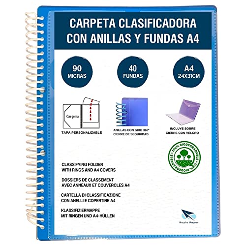 Raylu Paper® Cartella classificatrice con anelli