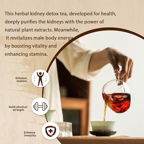 260g /10 bags，Maca Kidney Tea Formula Ginseng Ten Treasure Tea, Chinese Herbal Kidney Tea Bag for Male Enhancement Support Booster ，Nourishing, Women's Health and Beauty,Cleansing and Detoxifyingto - Image 6